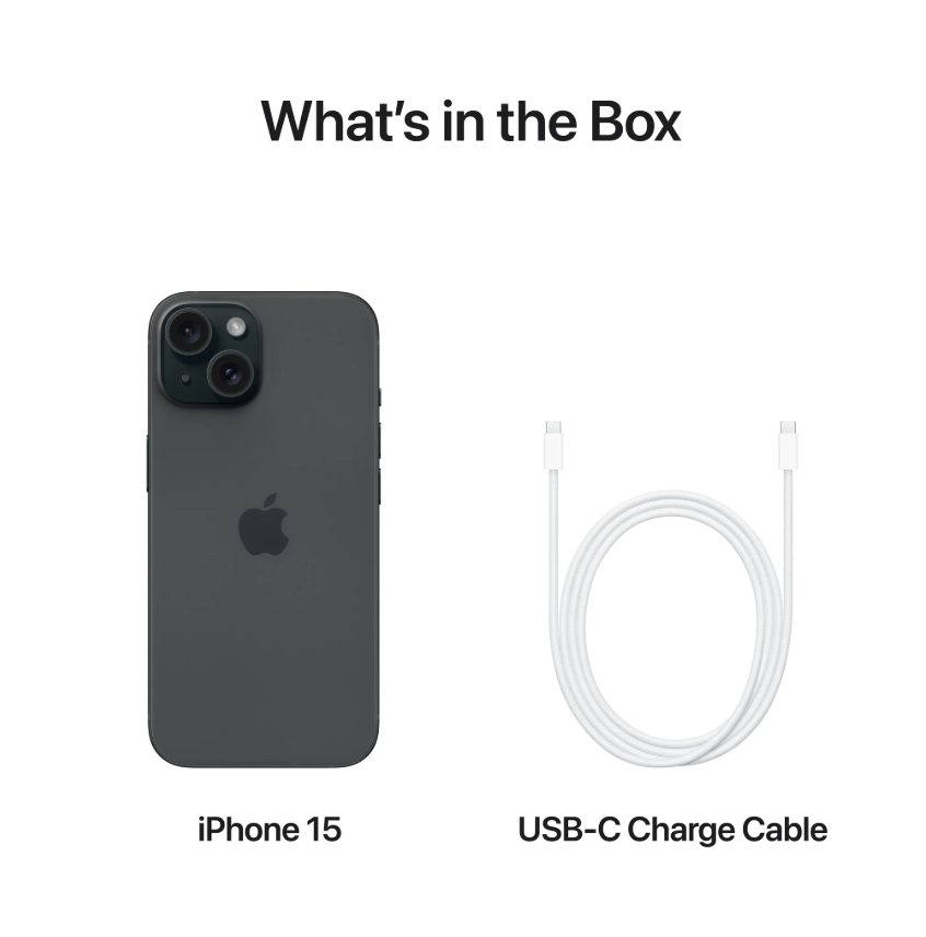 iPhone 15 256GB DS Black A Grade 100% Battery Health( Refurbished )