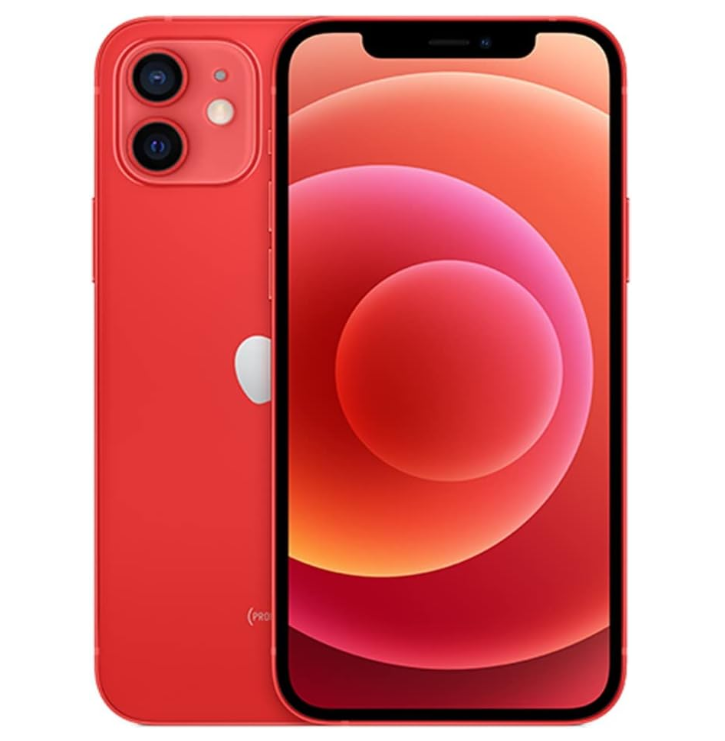 iPhone 12 64GB Red SS+eSim 100% Battery Health Excellent Grade frame scratch (Refurbished)