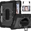 Samsung Tab-ShockProof Rugged Carrying Case with 360 Rotating Stand Holder Belt Clip Tablet Cover Case