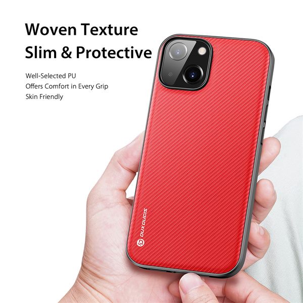 DUX DUCIS Fino Series Premium Case for iPhone 14 Plus(14 Max) Red