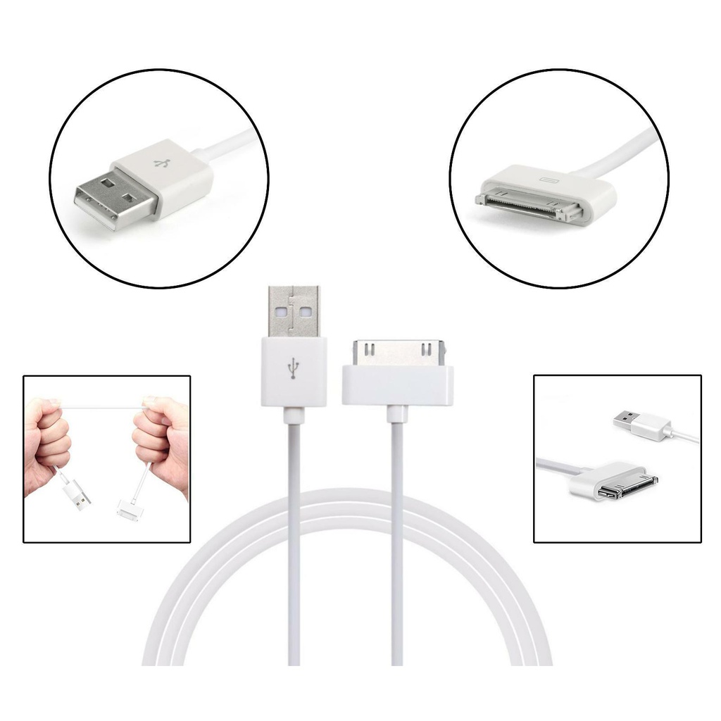 Original Apple 30-pin to USB Cable for iPhone 4 iPad 2