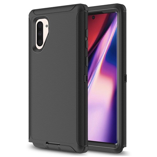 Samsung Note 9 ShockProof Phone Case with Belt Clip Black (Adventurer)