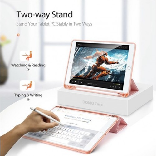 iPad Air 13'' (2024/2025) Case | Shockproof Tablet Cover DUX DUCIS Domo Series – Pink