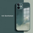 iPhone12 PRO MAX Artistic ShockProof Phone Case (Biguo) Ink Gentleman Black