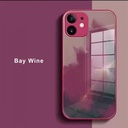 iPhone XS MAX Artistic ShockProof Phone Case (Biguo)  Bay Wine Red