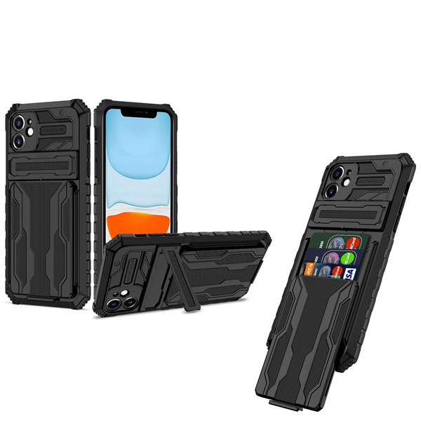 iPhone 13 Pro Max  Fashion Phone Cover Case with A Card Slot & Card Holder (i-Crystal)