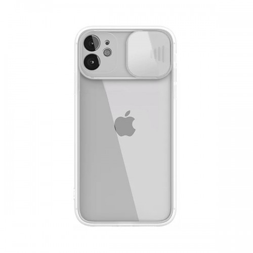 iPhone 12 Slide Camera Lens Protection Cover Phone Case ShockProof TPU (Case Mate) ) Transparent