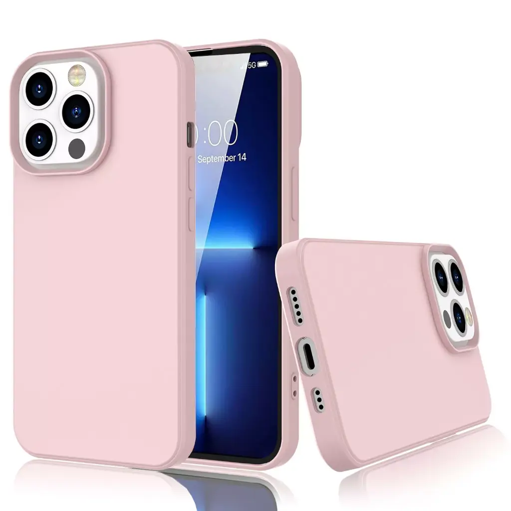 [UA08]Silicone phone case without ring for Iphone X/XS Pink