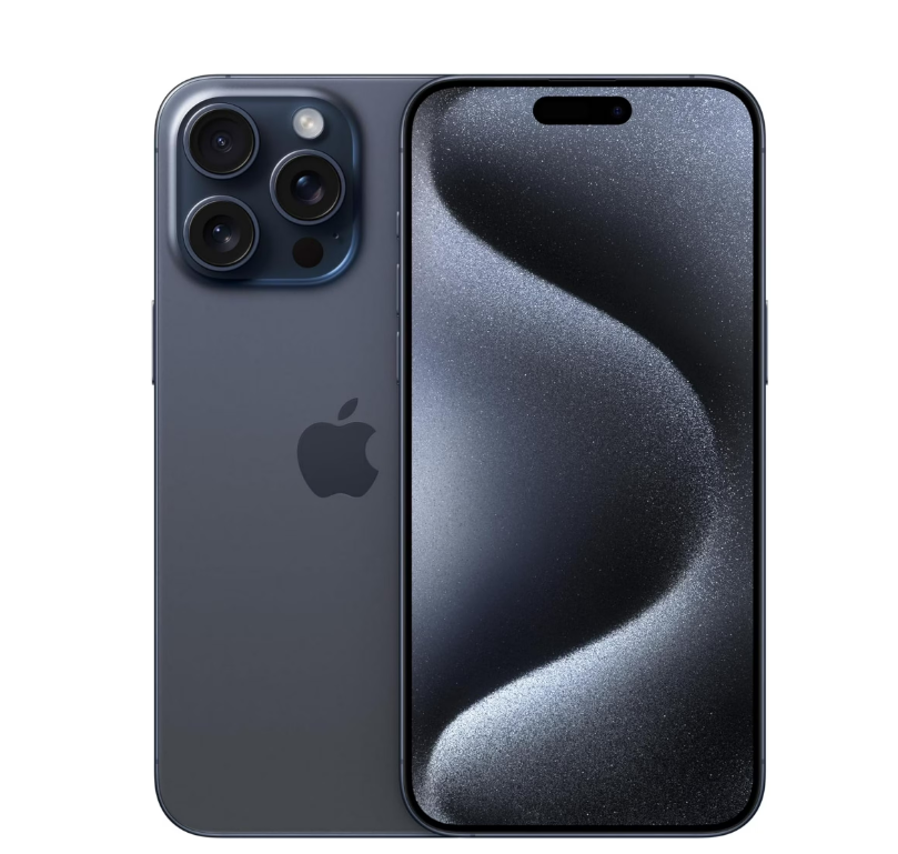 iPhone 15 Pro Max 256GB SS+eSim Blue Titanium A Grade above 80% Battery Health( Refurbished )