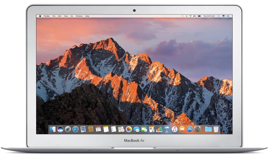 Apple MacBook Air A1466 13.3" Intel Core i5 1.60GHz Dual-Core / 4GB RAM / 128GB SSD / Intel HD Graphics 6000 / macOS / Silver – Excellent Grade Minor scratch Loose hinge(Refurbished)