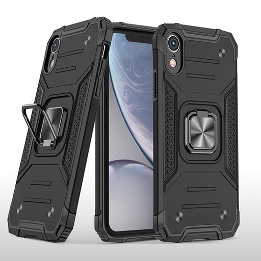 [M0700090061] iPhone XR ShockProof Fashion Black Phone Case (Kemeng)