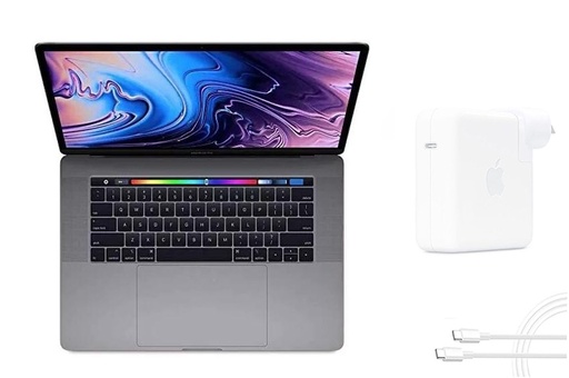 [L0010010008] Apple MacBook Pro 15" 2018 A1990 6-Core i7-8750H 2.2-4.1GHz 32GB DDR4 512GB SSD Touch Bar Space Gray A Grade 100% Battery Health ( Refurbished )