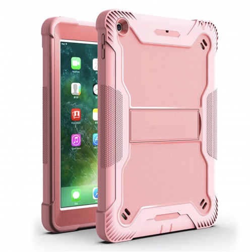 [T0420090038] iPad Air 4/5 (2020/2022) 10.9'' / iPad Pro 11'' Case (2018/2019/2020/2021/2022) | Shockproof Rugged Armor Tablet Cover with Kickstand Pin Connectork  – Pink
