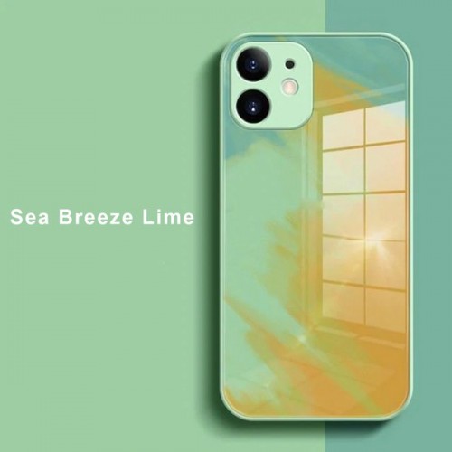 [M0610090011] iPhone 11 Pro Max Artistic ShockProof Phone Case (Biguo) Sea Breeze Lime