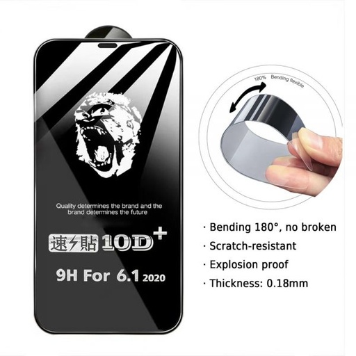 [M0720100014] iPhone 14 pro Pliable and Strong Tempered Glass Screen Protector (Gorilla) With Package 