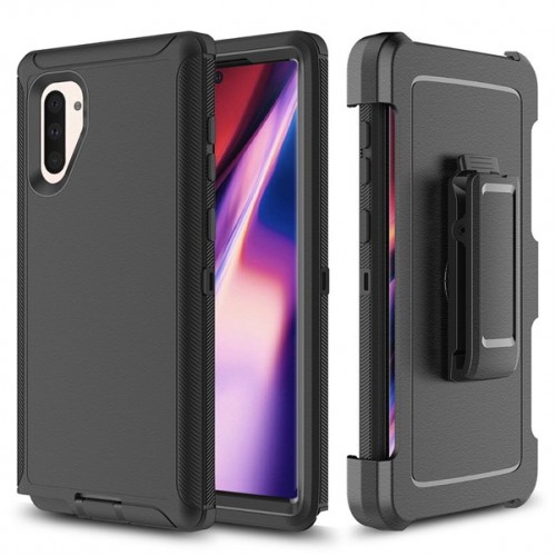 [M0600090049] iPhone 11 Pro MAX 6.5"  ShockProof Phone Case with Belt Clip (Adventurer) Black 