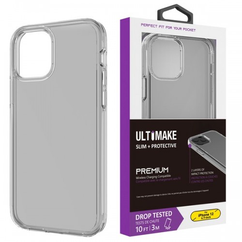 [M0650090052] iPhone XS MAX  Transparent ShockProof Phone Case (Ultimake) Black