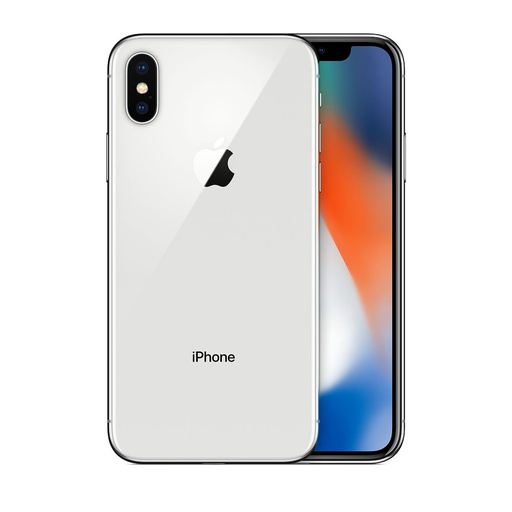 [M0010010645] iPhone X 64GB Silver A Grade above 90% Battery Health(Refurbished)