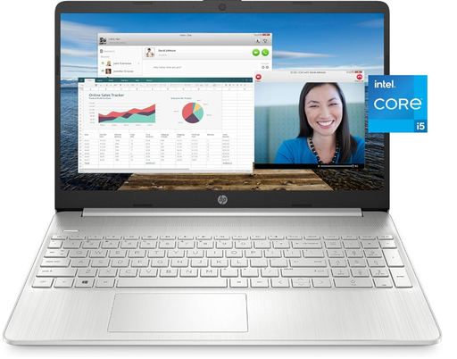 [L0040010070] HP Laptop 14s-dq2079TU 14" – Intel Core i5-1135G7 2.4GHz Quad-Core / 8GB RAM / 256GB SSD / Intel Iris Xe Graphics / Windows 10 Home / Silver – Excellent Grade minor scratch (Refurbished)