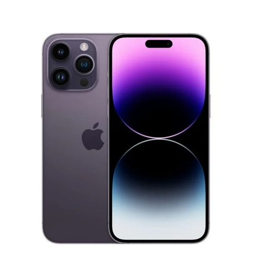 [M0010011035] iPhone 14 Pro Max 256GB SS+eSim Deep Purple A Grade 100% Battery Health( Refurbished ) - (Message Stock)
