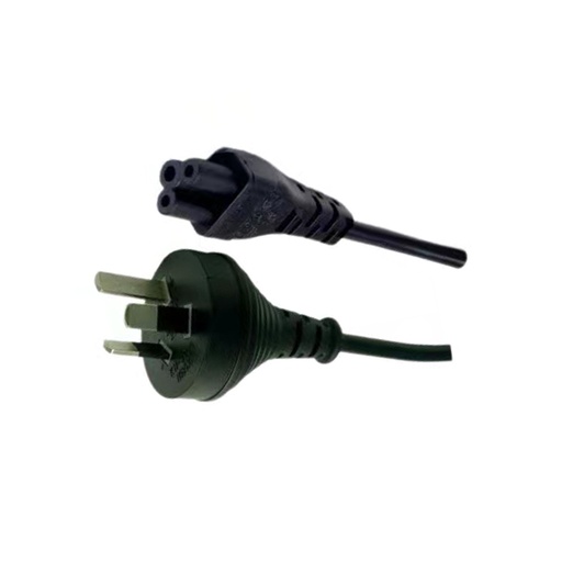 [P0680050002] 1.2M Power Cord, 3 Pin Plug to Clover 7.5A SAA Approved