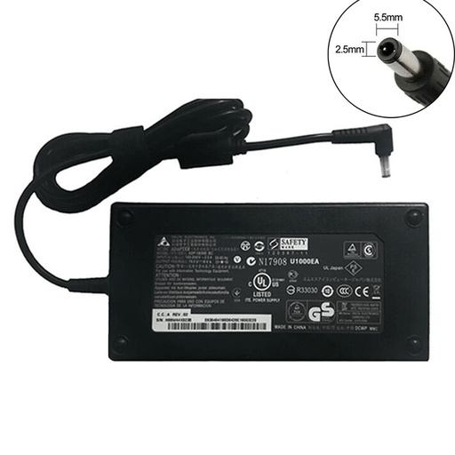 [L0200060002] Delta Original Charger 19V 9.5Amp 180W MSI GT780DXR GT783 GT783R GT60 GT70 AC Power Adapter