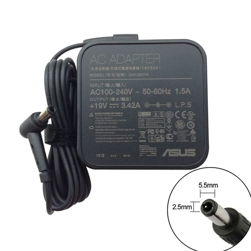 [L0100060007] Asus Original 19V 3.42Amp AC Adapter Charger for ASUS X550 X550C X550CA ADP-65DW Power Supply