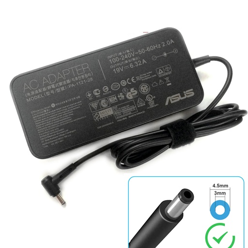 [L0100060018] Asus Original 120W Power Adapter ASUS Zenbook Pro UX501JW UX501VW PA-1121-28 ROG G501