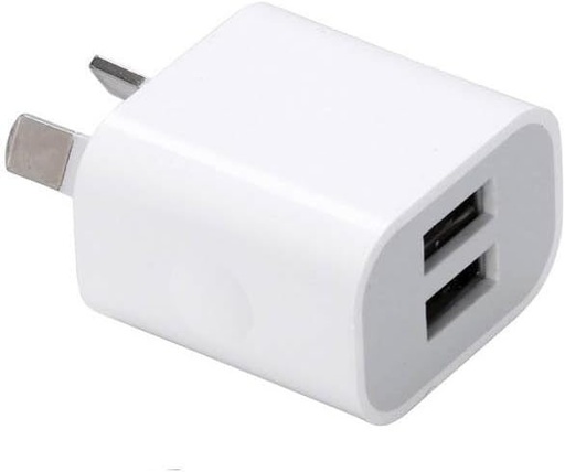 [M0010060007] DUAL-USB Replacement Apple 5W Power Adapter 5V 2.0Amp A1444 for iPhone 5S6|6+|7|8|Plus|X|XS|MAX