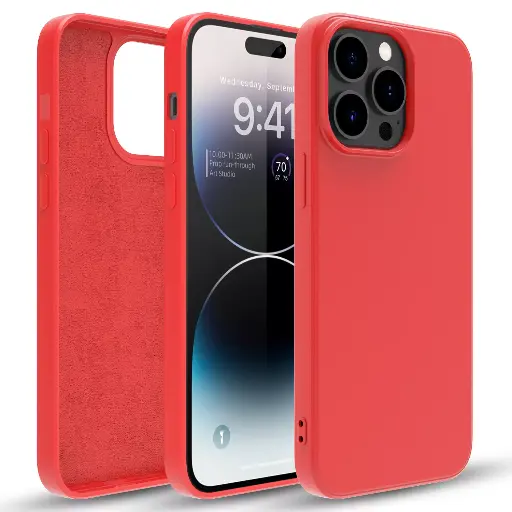 [M0860090040] Silicone phone case without ring for samsung A10/M10 RED